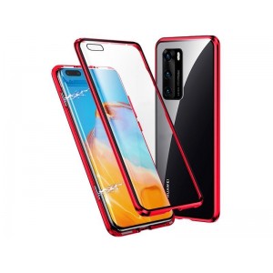 Dr. Fit Double-sided Dr.Fit magnetic glass case for Huawei P40 Red