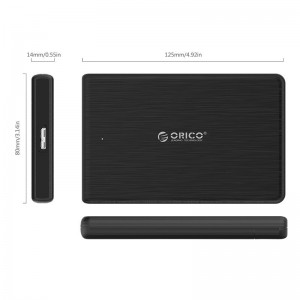 Orico cietā diska korpuss SSD 2,5'' + kabelis USB 3.0 Micro B