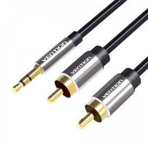 Vention 3.5mm Male to 2x RCA Male Audio Cable 2m Vention BCFBH Black