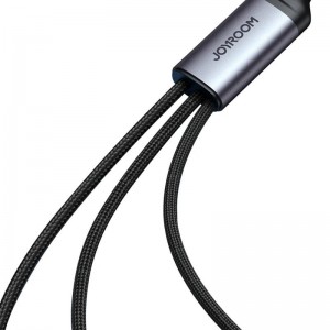 Joyroom Cable Speedy  USB Joyroom SA21-1T3, 3 in 1/ 100W/Cable 1.2m (black)