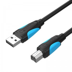 Vention USB 2.0 A male to USB-B male printer cable Vention VAS-A16-B150 1.5m Black PVC