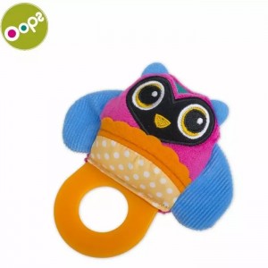 Oops Owl Rotaļlieta zobiņiem bērniem no 3m+ (17x4x12cm) Krāsaina 13007.12
