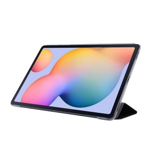Riff Texture Tri-fold maks planšetdatoram Samsung Tab A 10.5 (2018) T590/T595 Black