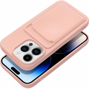 Riff Card серии силиконовый чехол для Apple iPhone 15 Pink