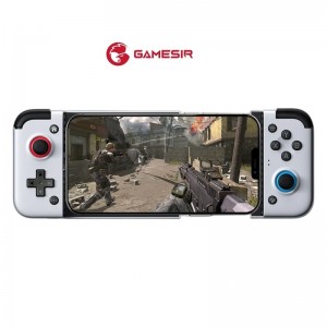 Gamesir X2 Ligtning iOS Mobīlo Spēļu kontrolieris ar maks Apple telefona fiksāciju 173mm garumā Balts