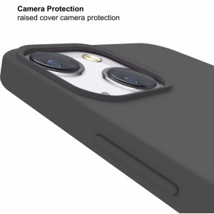 Riff Тонкий & Мягкий силиконовый чехол-крышка с мягкой подкладкой для Apple iPhone 13 Pro Grey