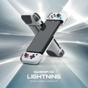 Gamesir X2 Ligtning iOS Контроллер мобильныз игр с фиксатором Apple смартфона 173mm длинной Белый