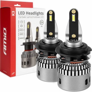 Amio LED Headlights H7-1 K3 Series 12v 6000k canbus AMIO-03684