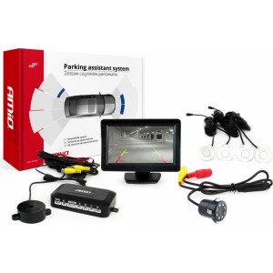 Amio 4 white sensors TFT01 4,3 with CAM-308 LED 18mm night vision camera