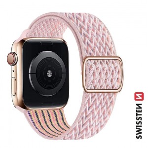 Swissten Нейлоновый Pемешок с пряжкой для Apple Watch 42 / 44 / 45 / 49 mm