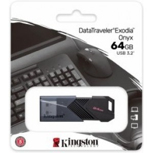 Kingston DataTraveler Exodia Onyx Zibatmiņa 64GB