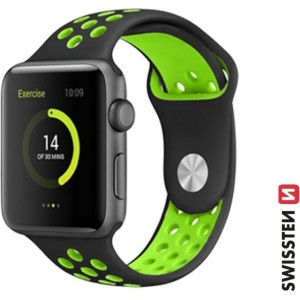 Swissten Sport Силиконовый Pемешок для Apple Watch 42 / 44 / 45 / 49 mm