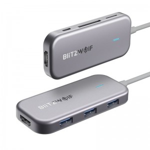 Blitzwolf BW-TH5 Hubs 7in1 USB-C / 3x USB 3.0 / HDMI / USB-C PD / SD / MicroSD