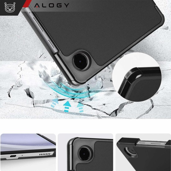 Alogy Case for Lenovo Tab P11 2gen 11.5 TB350FU TB350XU Alogy Book Cover Case Housing Protective Black