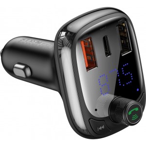 Baseus Bluetooth transmitter / car charger Baseus S-13 (Overseas Edition) - black (universal)