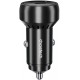 Choetech TC0014 USB-C USB-A PD 60W car charger with LED backlight - black (universal)