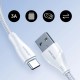 Joyroom USB cable - USB C 3A Surpass Series for fast charging and data transfer 1.2 m white (S-UC027A11) (universal)