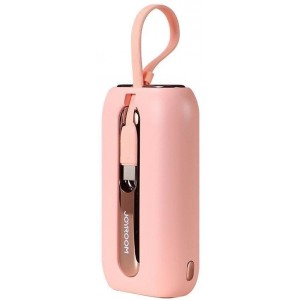 Joyroom powerbank 10000mAh Colorful Series 22.5W with 2 built-in USB C and Lightning cables pink (JR-L012) (universal)