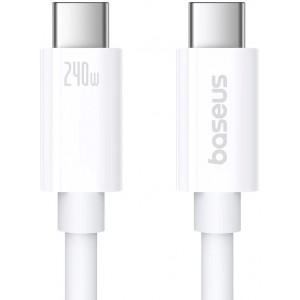 Baseus CB000068 USB-C - USB-C cable 240W PD 8K 60Hz 1m - white (universal)