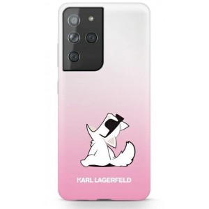 Karl Lagerfeld KLHCS21LCFNRCPI S21 Ultra G998 hardcase różowy/pink Choupette Fun (universal)