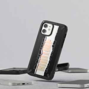 Ringke Fusion X Design durable PC Case with TPU Bumper for iPhone 12 mini black (Routine) (XDAP0020) (universal)
