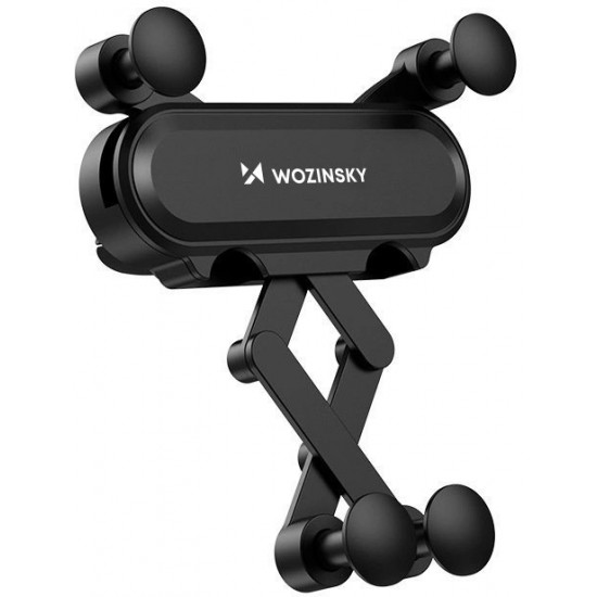 Wozinsky car phone holder gravity for ventilation grille black (WCH-05) (universal)