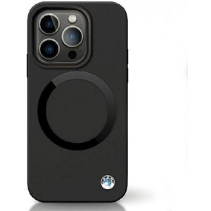 BMW BMHMP14LSILBK2 case for iPhone 14 Pro - black Signature Liquid Silicone MagSafe (universal)