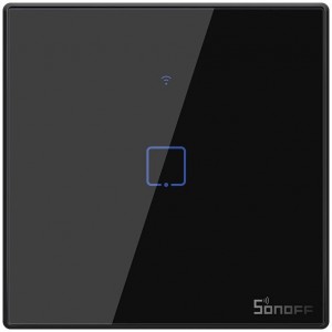 Sonoff T3EU1C-TX touch Wi-Fi wireless wall smart switches RF 433 MHz black (IM190314018) (universal)