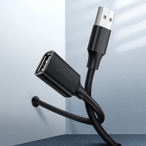 Ugreen extension cable USB (male) - USB (female) 2.0 480Mbps 3m black (US103) (universal)