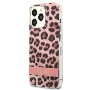 Guess GUHCP13LHSLEOP iPhone 13 Pro / 13 6.1" pink/pink hardcase Leopard (universal)