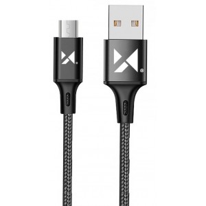 Wozinsky cable USB - microUSB 2,4A 1m black (WUC-M1B) (universal)