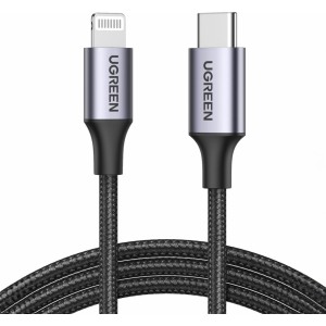 Ugreen US304 Lightning - USB-C 2.0 MFi cable 2 m - gray (universal)