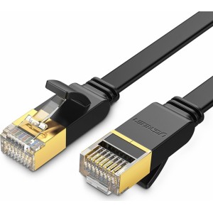 Ugreen Ethernet patch cord U/FTP Cat. 7 10Gb/s flat 0.5m black (NW106) (universal)