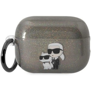 Karl Lagerfeld KLAP2HNKCTGK Airpods Pro 2 cover black/black Gliter Karl&Choupette (universal)