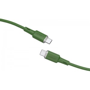 Acefast cable USB Type C - USB Type C 1.2m, 60W (20V / 3A) green (C2-03 oliver green) (universal)
