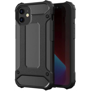 Hurtel Hybrid Armor Case Tough Rugged Cover for iPhone 12 Pro Max black (universal)