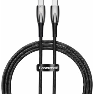 Baseus Glimmer Series Fast Charging Cable USB-C 480Mbps PD 100W 1m Black (universal)