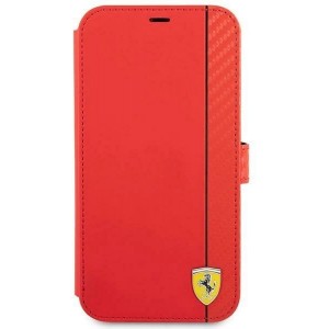 Ferrari FESAXFLBKP13SRE iPhone 13 mini 5.4" red/red book On Track Carbon Stripe (universal)