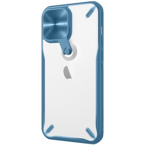 Nillkin Cyclops Case durable case with camera cover and foldable stand for iPhone 13 Pro Max blue (universal)