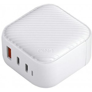 Uniq Ład. siec. Verge Pro 66W Gan USB-C biały/cloud white (universal)
