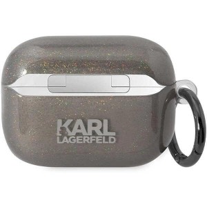 Karl Lagerfeld KLAP2HNKCTGK Airpods Pro 2 cover black/black Gliter Karl&Choupette (universal)