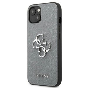 Guess GUHCP13SSA4GSGR iPhone 13 mini 5.4" grey/grey hardcase Saffiano 4G Metal Logo (universal)