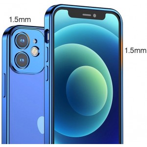 Joyroom New Beauty Series ultra thin case with electroplated frame for iPhone 12 Pro dark-blue (JR-BP743) (universal)