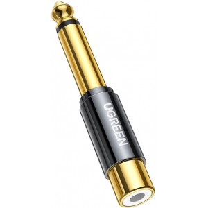 Ugreen 6.35mm jack adapter (male) to RCA (female) gold (AV169 80731) (universal)