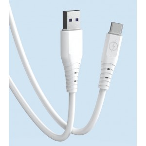Dudao cable USB - USB Type C 6A cable 1 m white (TGL3T) (universal)