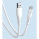 Dudao cable USB - USB Type C 6A cable 1 m white (TGL3T) (universal)