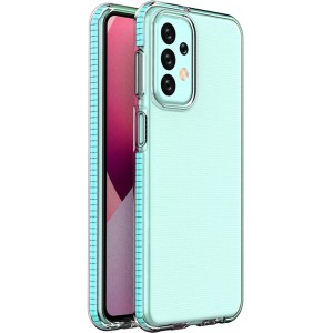 Hurtel Spring Case for Samsung Galaxy A23 silicone cover with frame light blue (universal)