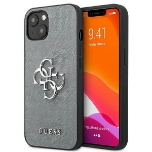 Guess GUHCP13SSA4GSGR iPhone 13 mini 5.4" grey/grey hardcase Saffiano 4G Metal Logo (universal)