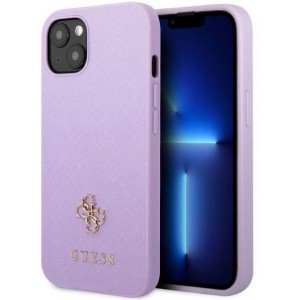 Guess GUHCP13SPS4MU iPhone 13 mini 5.4" purple/purple hardcase Saffiano 4G Small Metal Logo (universal)