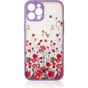 Hurtel Design Case for iPhone 12 Pro floral purple (universal)